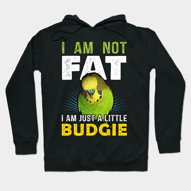 Fat Budgie Funny Hoodie by BirdNerd